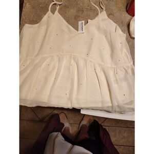 Old Navy Cream Colored Halter Top Large Large New